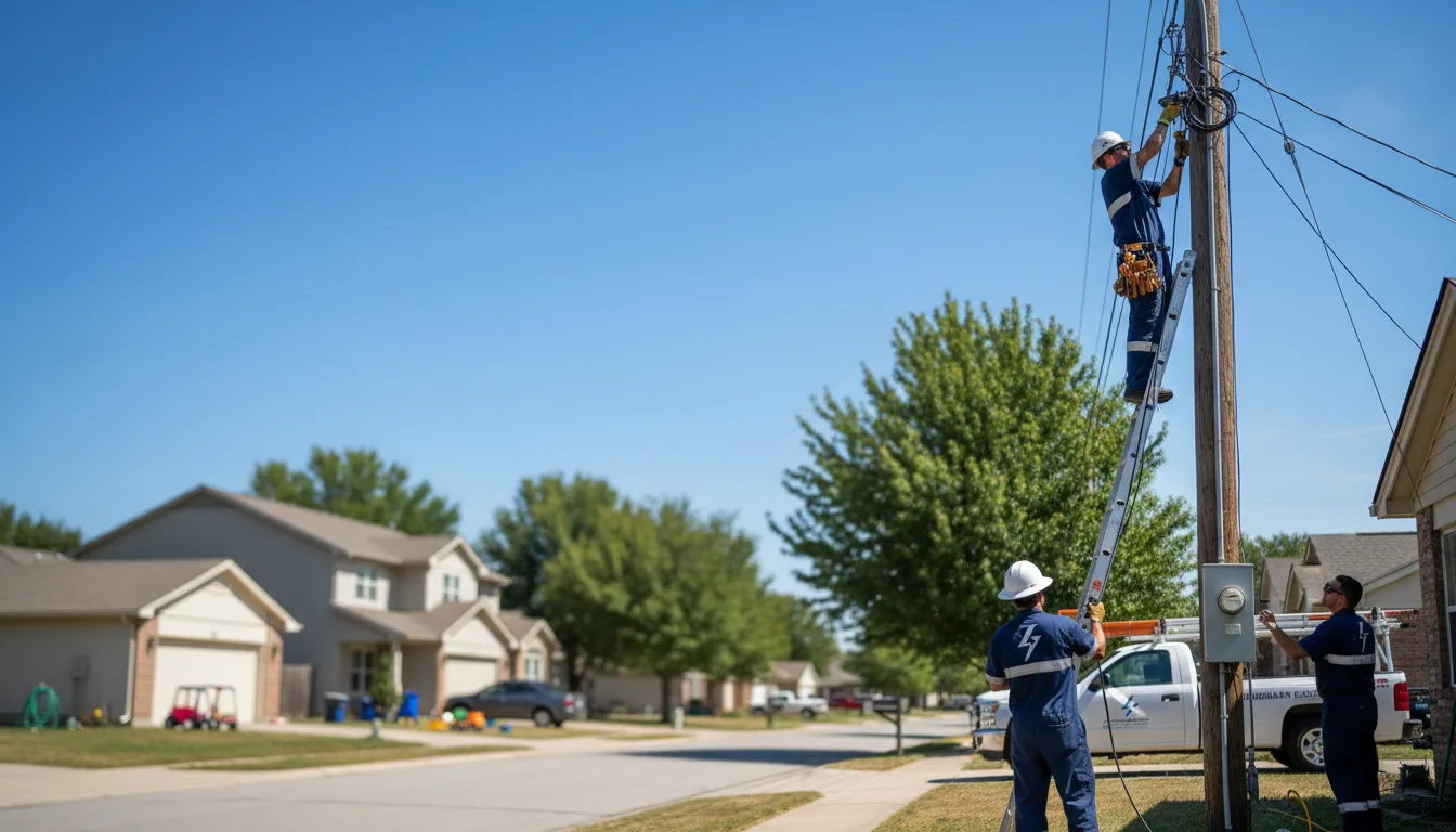 Residential electrician providing installation services in Bunola, PA